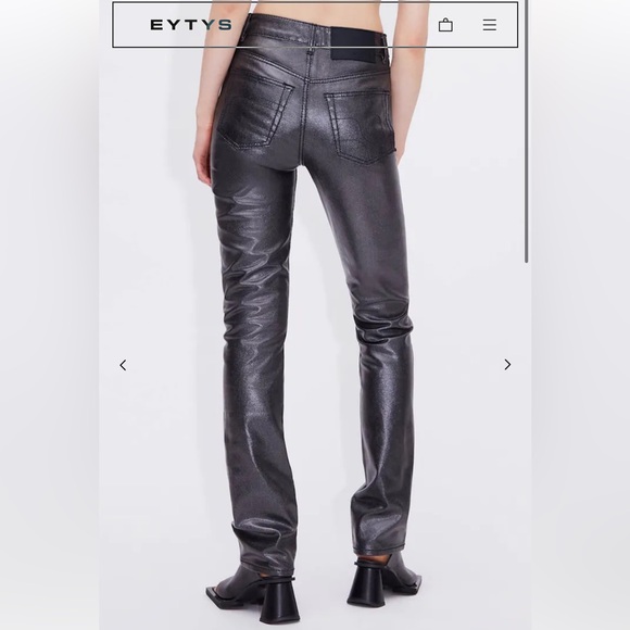 Eytys grey leather jeans (new) - Picture 2 of 5